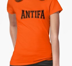 Antifa - Anti-Fascist & Anti-Nationalist Black Text Design