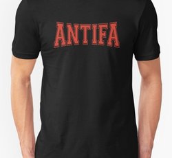 Antifa - Anti-Fascist & Anti-Nationalist Red Text Design