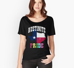 Austinite Pride Austin Texas LGBTQ+ State Flag Map