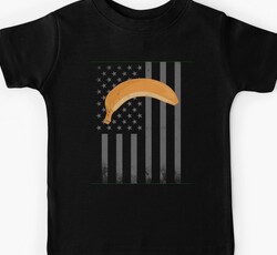 Yellow Orange Banana USA Flag - Political Vintage Design