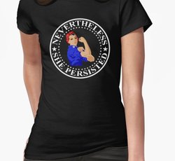 Nevertheless She Persisted - Brave Women Colored Design