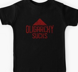 Oligarchy Sucks Pyramid Minimalist Vintage Design