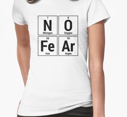 No Fear Periodic Table Elements - Science Design Black