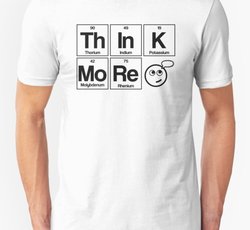 Think More - Black Periodic Table Science Design