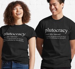 Copy of Plutocracy Definition Black Design - Society Ruled by Wealthy