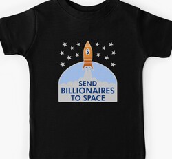 Send Billionaires to Space - Sarcastic Retro Design