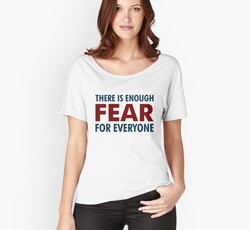 THERE IS ENOUGH FEAR FOR EVERYONE Social Commentary Design